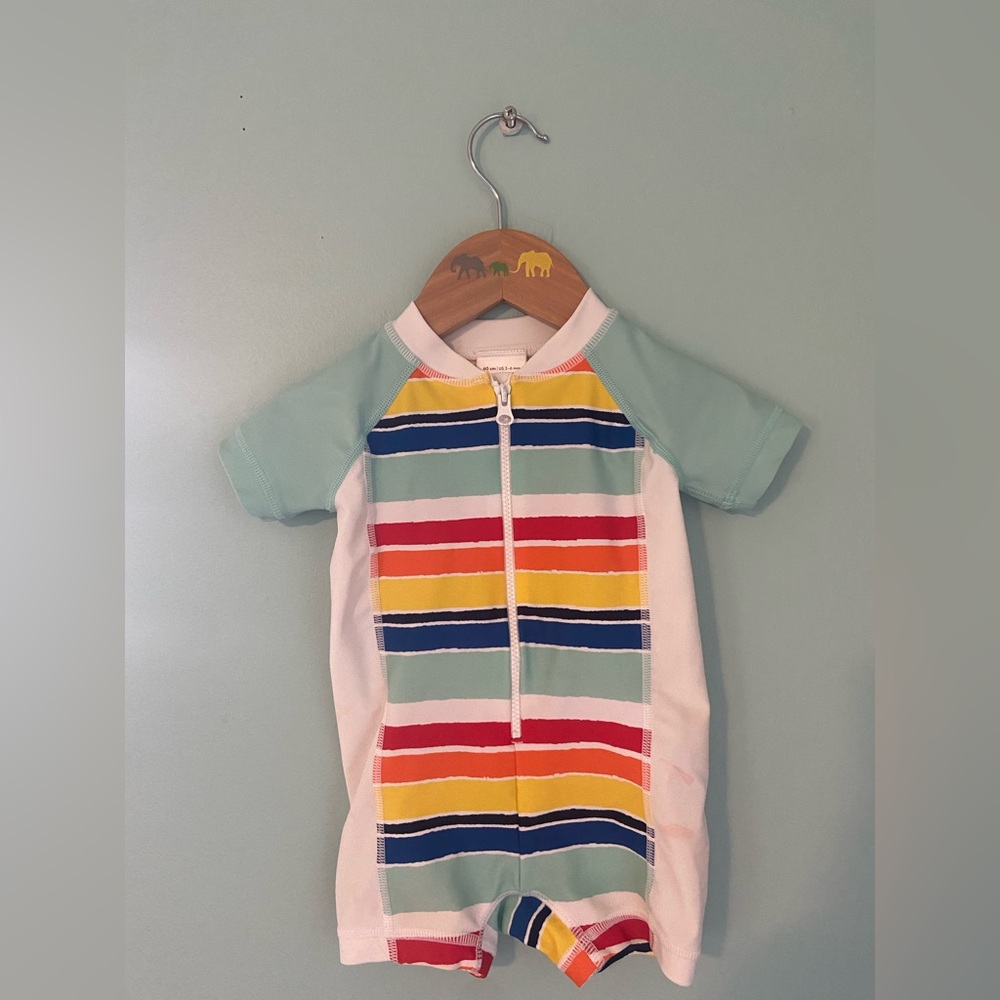 Hanna Andersson Multicolor Striped Swimwear 3-6 months